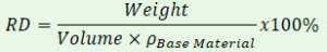 Foam-Density-Calculation